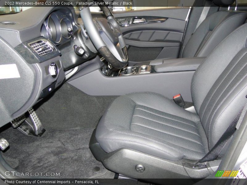Palladium Silver Metallic / Black 2012 Mercedes-Benz CLS 550 Coupe
