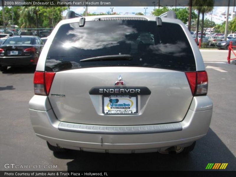 Platinum Pearl / Medium Brown 2008 Mitsubishi Endeavor LS