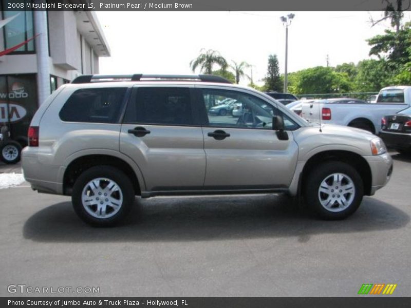 Platinum Pearl / Medium Brown 2008 Mitsubishi Endeavor LS