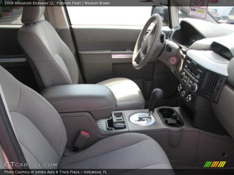 Platinum Pearl / Medium Brown 2008 Mitsubishi Endeavor LS