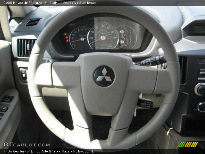 Platinum Pearl / Medium Brown 2008 Mitsubishi Endeavor LS