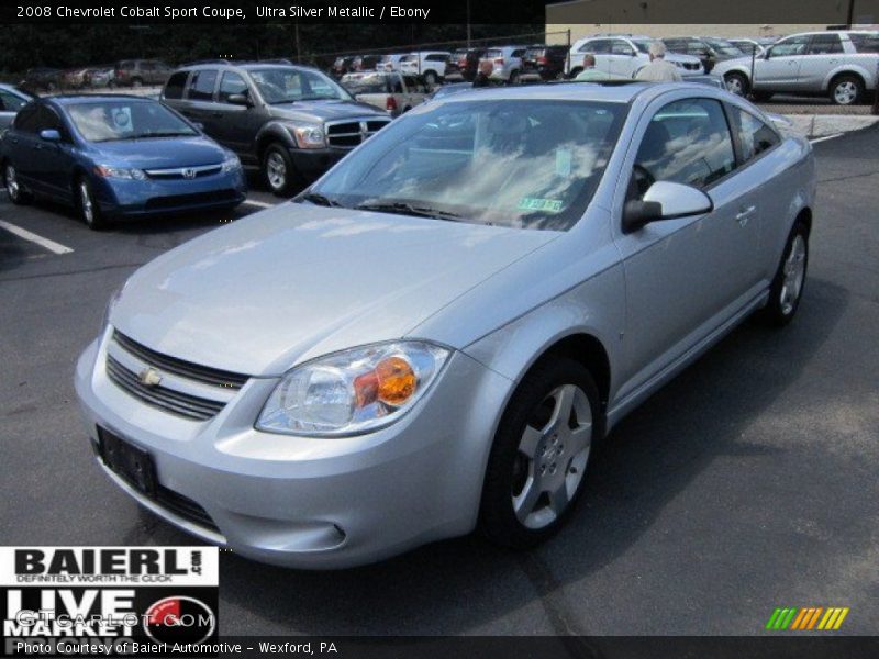 Ultra Silver Metallic / Ebony 2008 Chevrolet Cobalt Sport Coupe