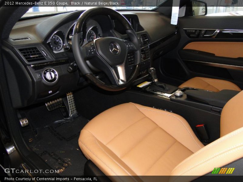 Natural Beige/Black Interior - 2012 E 350 Coupe 