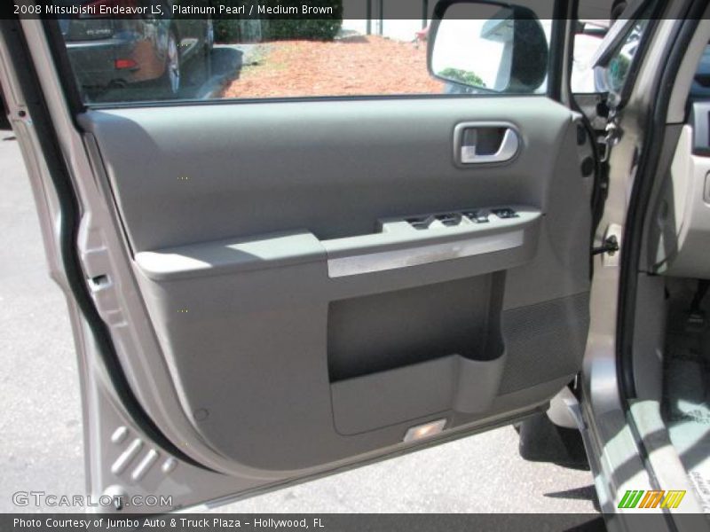 Platinum Pearl / Medium Brown 2008 Mitsubishi Endeavor LS