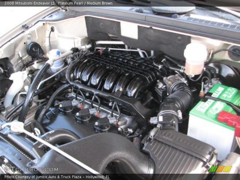 Platinum Pearl / Medium Brown 2008 Mitsubishi Endeavor LS