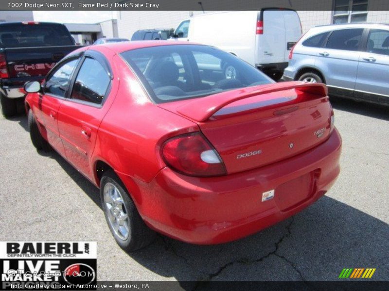Flame Red / Dark Slate Gray 2002 Dodge Neon SXT