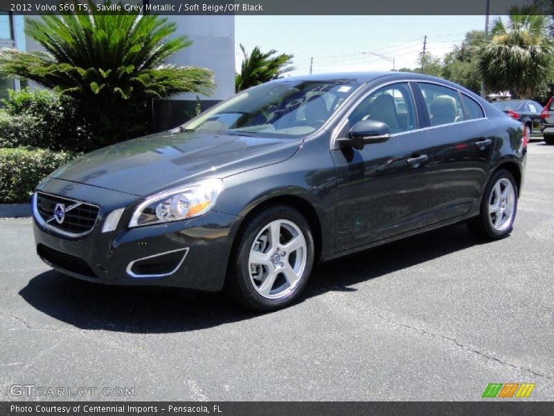 Saville Grey Metallic / Soft Beige/Off Black 2012 Volvo S60 T5