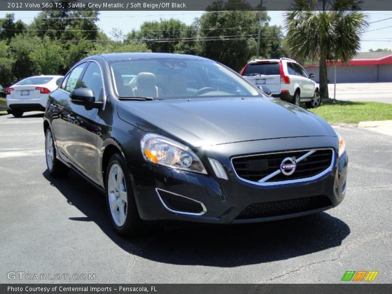 Saville Grey Metallic / Soft Beige/Off Black 2012 Volvo S60 T5