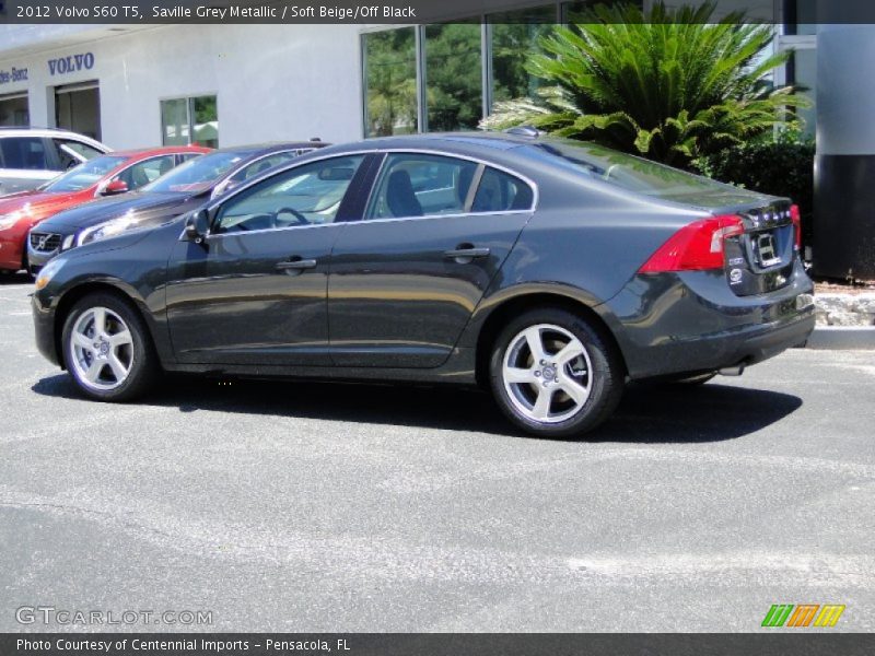 Saville Grey Metallic / Soft Beige/Off Black 2012 Volvo S60 T5