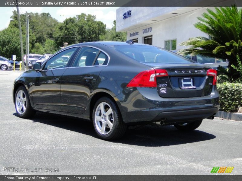 Saville Grey Metallic / Soft Beige/Off Black 2012 Volvo S60 T5