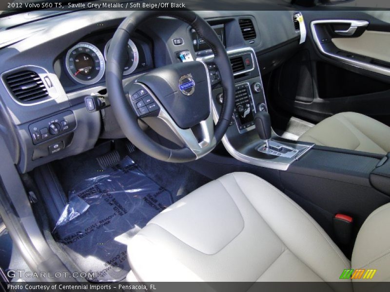 Saville Grey Metallic / Soft Beige/Off Black 2012 Volvo S60 T5