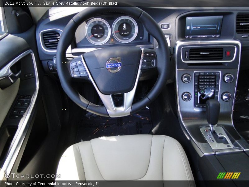 Saville Grey Metallic / Soft Beige/Off Black 2012 Volvo S60 T5