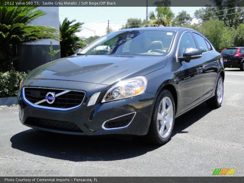 Saville Grey Metallic / Soft Beige/Off Black 2012 Volvo S60 T5