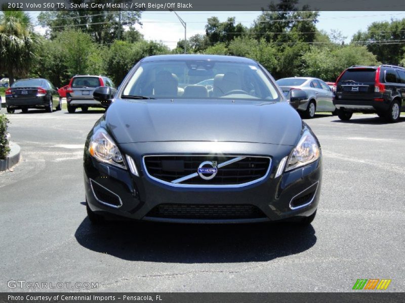 Saville Grey Metallic / Soft Beige/Off Black 2012 Volvo S60 T5