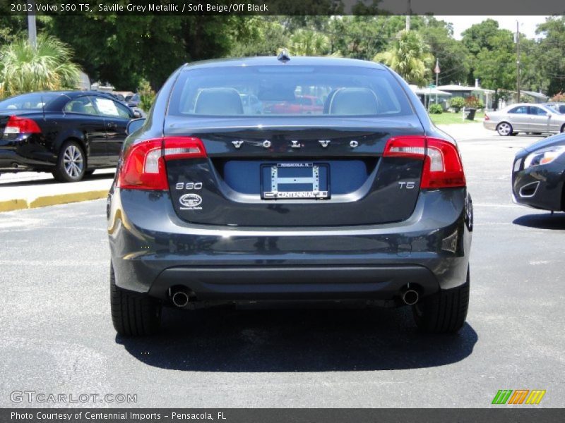 Saville Grey Metallic / Soft Beige/Off Black 2012 Volvo S60 T5
