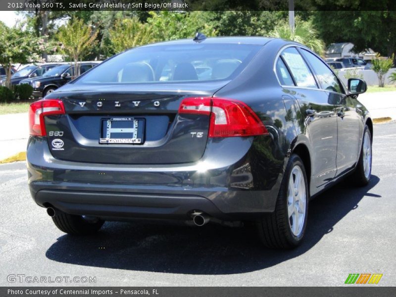 Saville Grey Metallic / Soft Beige/Off Black 2012 Volvo S60 T5