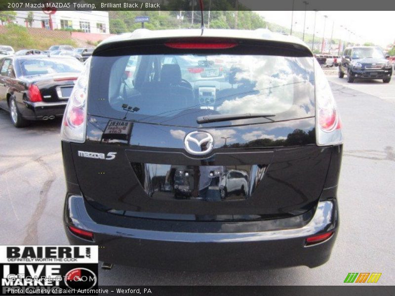 Brilliant Black / Black 2007 Mazda MAZDA5 Touring