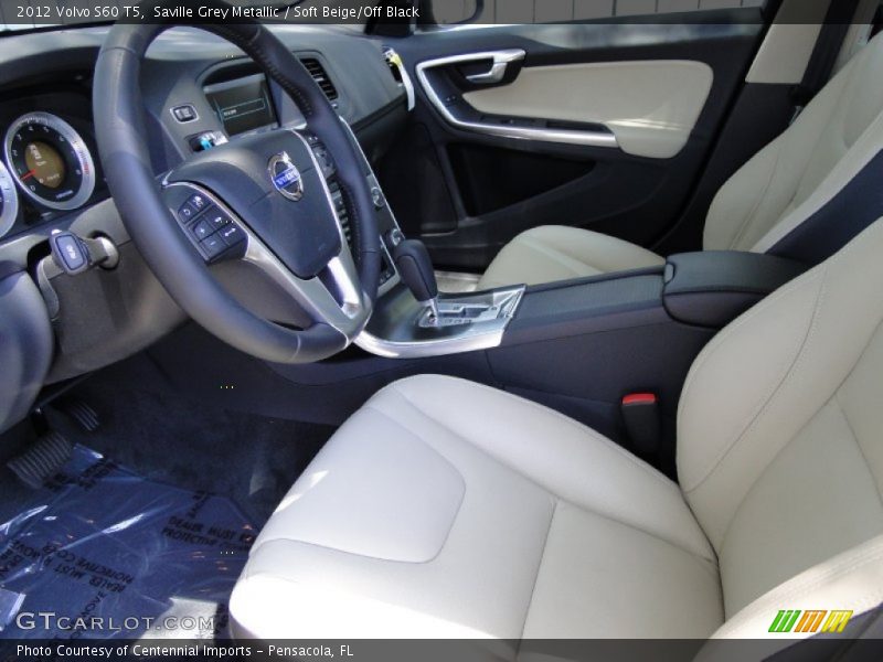 Saville Grey Metallic / Soft Beige/Off Black 2012 Volvo S60 T5