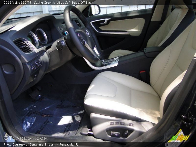 Saville Grey Metallic / Soft Beige/Off Black 2012 Volvo S60 T5