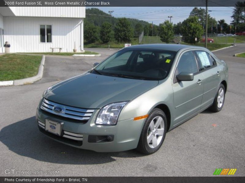 Moss Green Metallic / Charcoal Black 2008 Ford Fusion SE