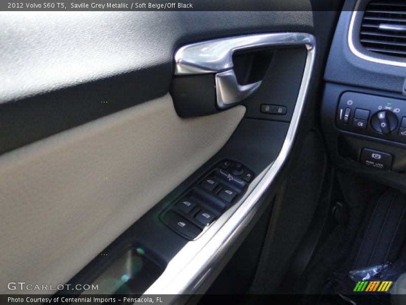 Saville Grey Metallic / Soft Beige/Off Black 2012 Volvo S60 T5