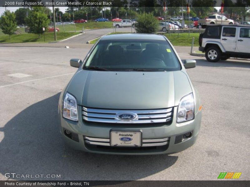 Moss Green Metallic / Charcoal Black 2008 Ford Fusion SE