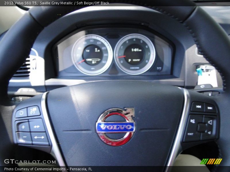 Saville Grey Metallic / Soft Beige/Off Black 2012 Volvo S60 T5