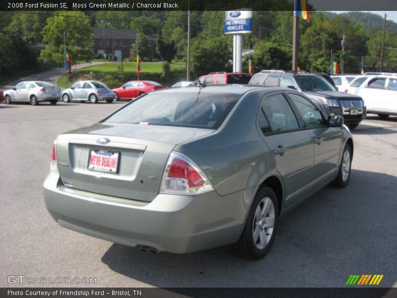 Moss Green Metallic / Charcoal Black 2008 Ford Fusion SE
