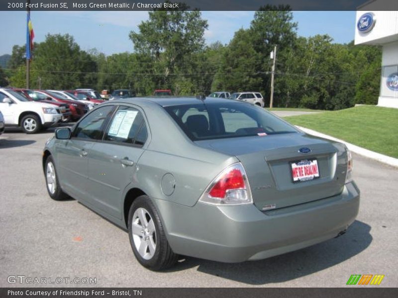 Moss Green Metallic / Charcoal Black 2008 Ford Fusion SE