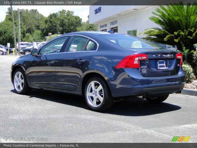 Caspian Blue Metallic / Soft Beige 2012 Volvo S60 T5