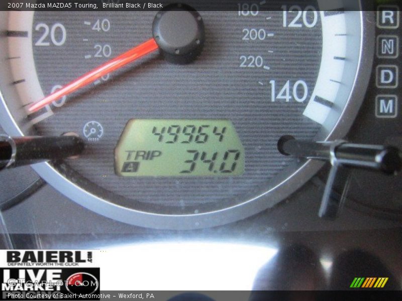 Brilliant Black / Black 2007 Mazda MAZDA5 Touring