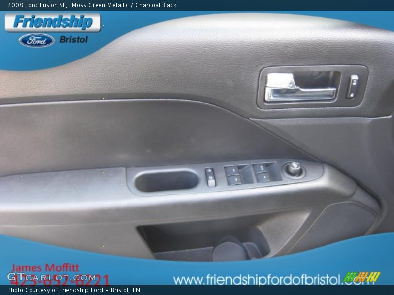 Moss Green Metallic / Charcoal Black 2008 Ford Fusion SE