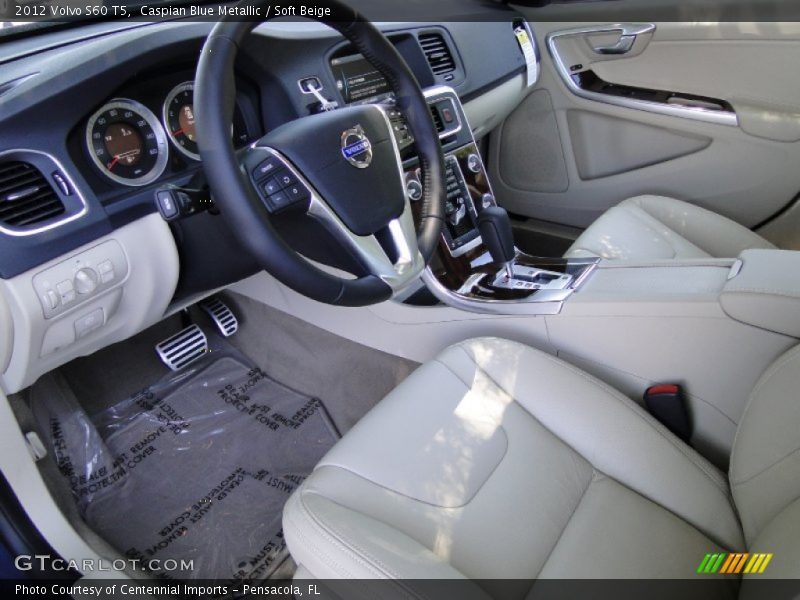 Caspian Blue Metallic / Soft Beige 2012 Volvo S60 T5