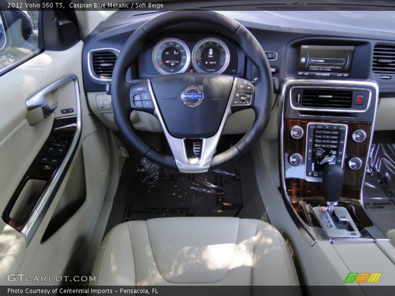 Caspian Blue Metallic / Soft Beige 2012 Volvo S60 T5