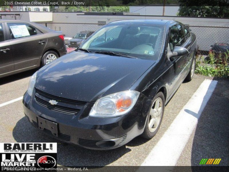Black / Ebony 2005 Chevrolet Cobalt LS Coupe