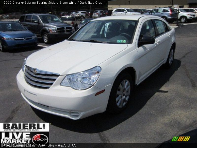 Stone White / Dark Slate Gray 2010 Chrysler Sebring Touring Sedan