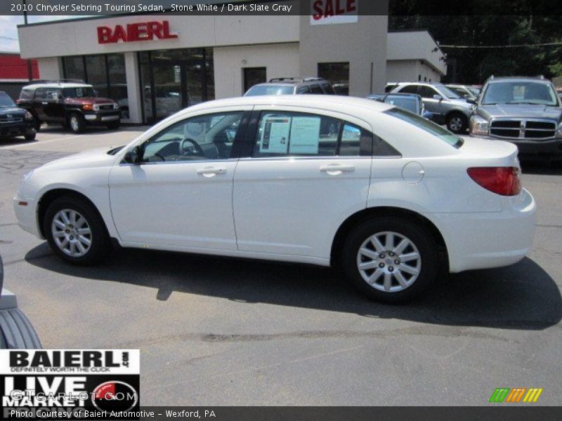 Stone White / Dark Slate Gray 2010 Chrysler Sebring Touring Sedan
