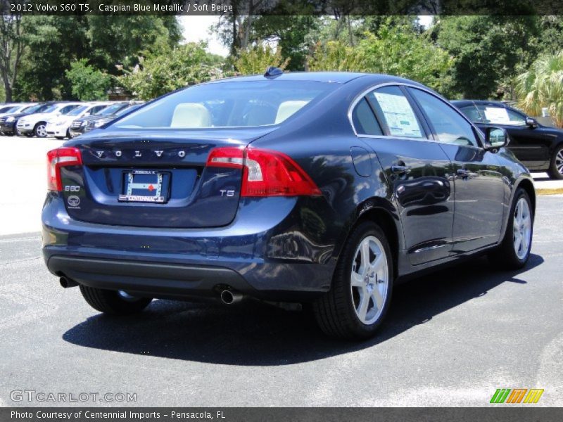Caspian Blue Metallic / Soft Beige 2012 Volvo S60 T5