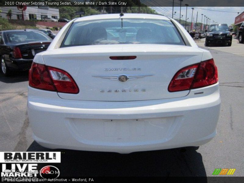 Stone White / Dark Slate Gray 2010 Chrysler Sebring Touring Sedan