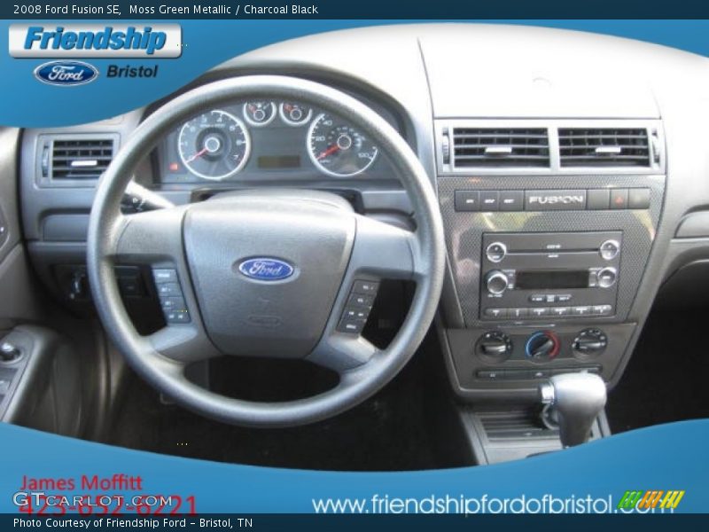 Moss Green Metallic / Charcoal Black 2008 Ford Fusion SE