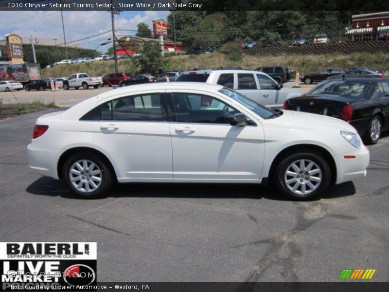 Stone White / Dark Slate Gray 2010 Chrysler Sebring Touring Sedan