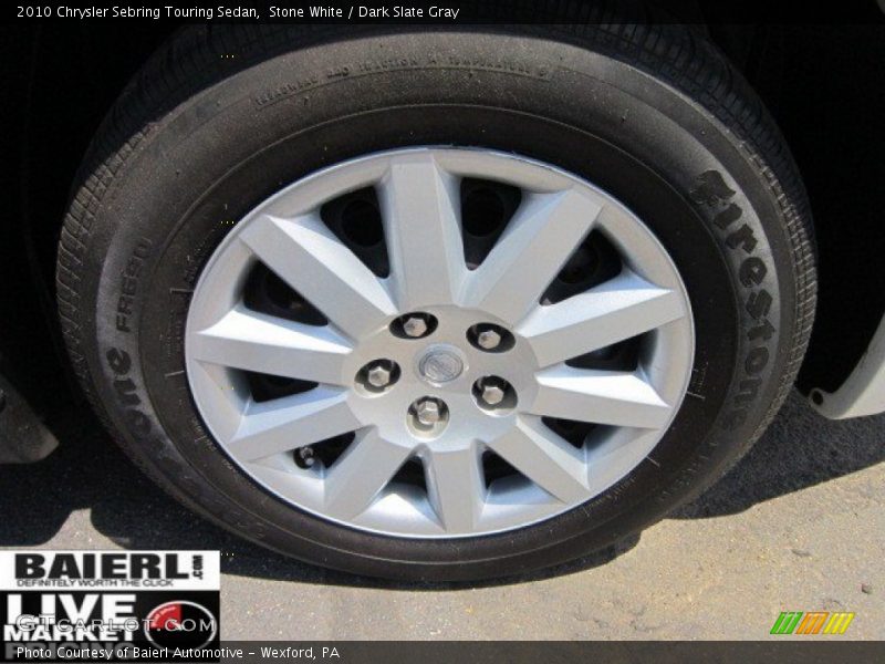 Stone White / Dark Slate Gray 2010 Chrysler Sebring Touring Sedan