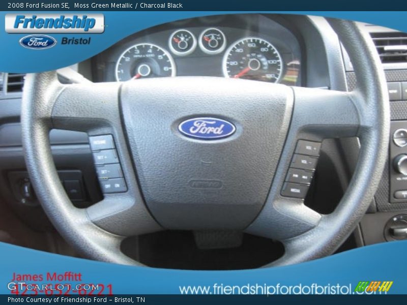 Moss Green Metallic / Charcoal Black 2008 Ford Fusion SE