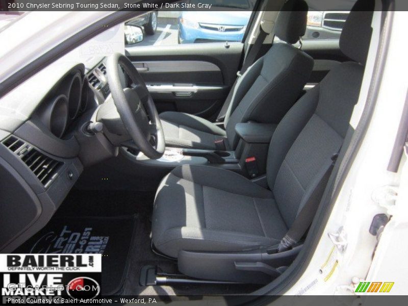 Stone White / Dark Slate Gray 2010 Chrysler Sebring Touring Sedan