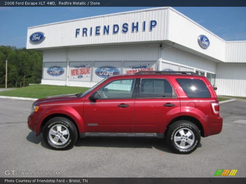 Redfire Metallic / Stone 2008 Ford Escape XLT 4WD