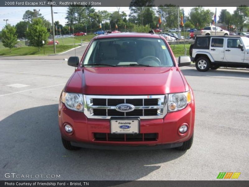 Redfire Metallic / Stone 2008 Ford Escape XLT 4WD