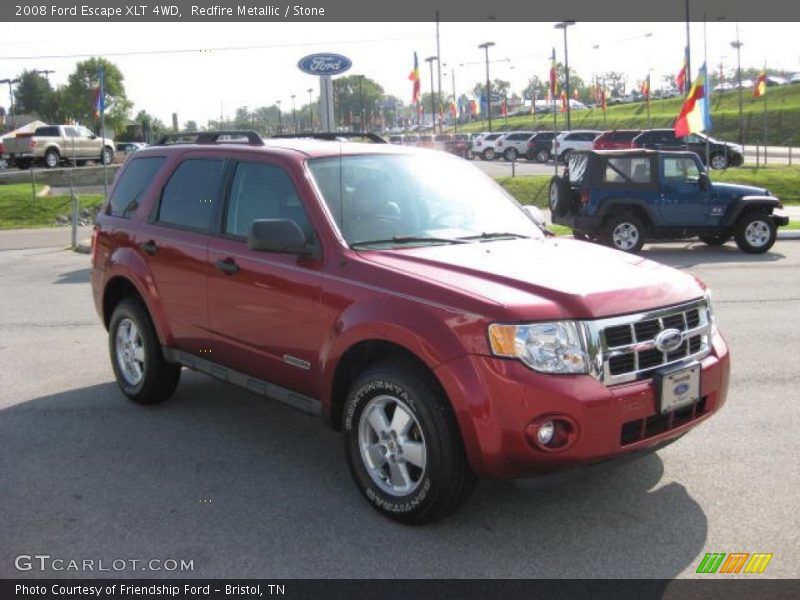 Redfire Metallic / Stone 2008 Ford Escape XLT 4WD