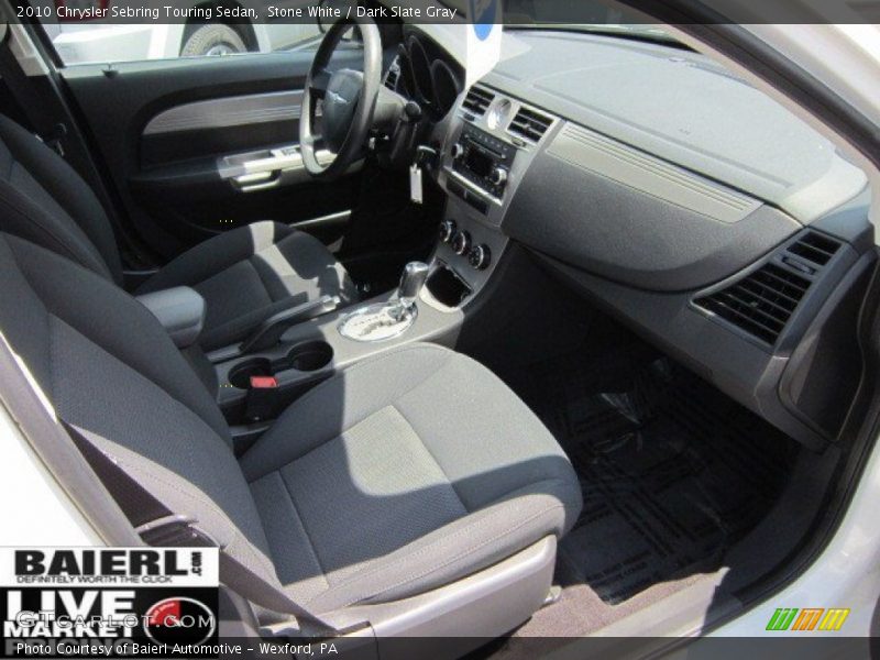 Stone White / Dark Slate Gray 2010 Chrysler Sebring Touring Sedan