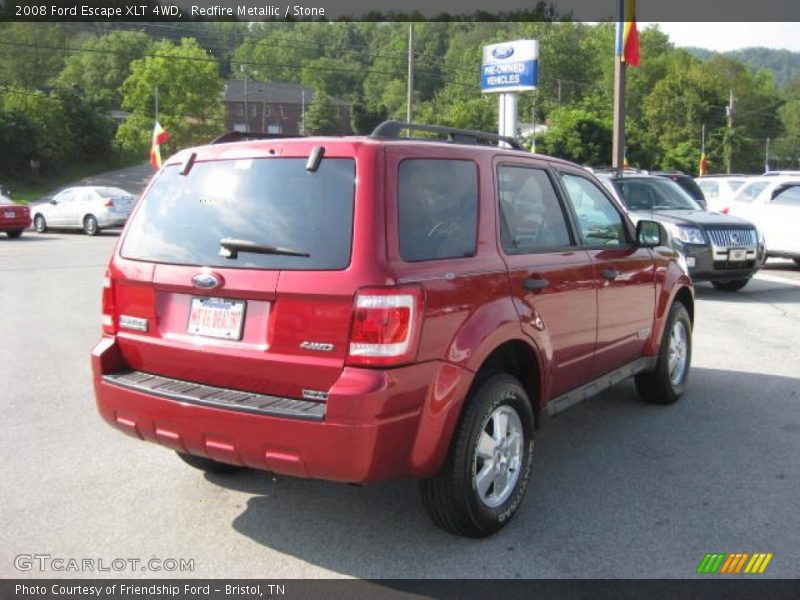 Redfire Metallic / Stone 2008 Ford Escape XLT 4WD