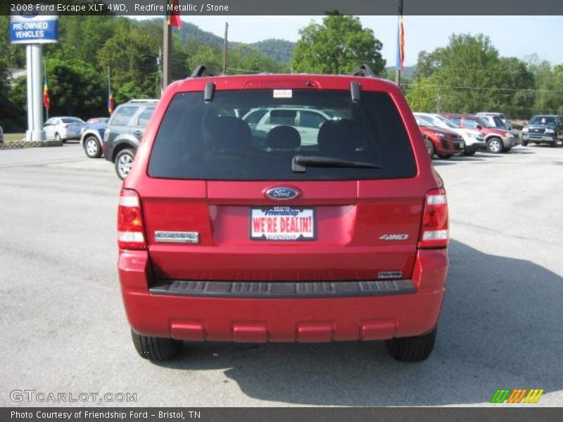 Redfire Metallic / Stone 2008 Ford Escape XLT 4WD